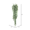 Vickerman 32" Artificial Green Hanging Mini Leaf Eucalyptus Bush, 2 Per Pack.