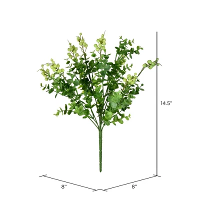 Vickerman Artificial 14.5" Money Leaf Bush