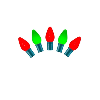 Vickerman Single Mold C7 LED Ceramic Christmas Light Set - Image 10