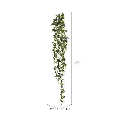 Vickerman 65" Artificial Green Fittonia Hanging Bush.