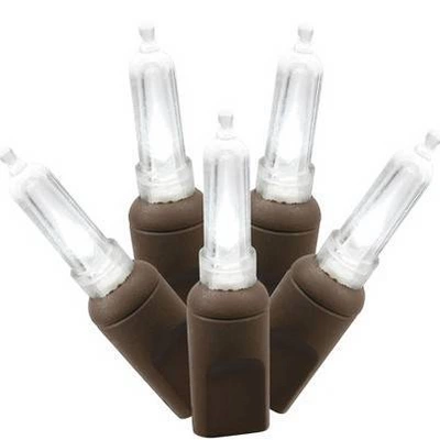 Vickerman Single Mold Italian LED Christmas Light Set Brown Wire Poly Bag - Image 2