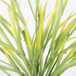 Vickerman 18" Artificial Green Spiked Grass Spray. Includes 2 Sprays Per Pack.