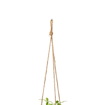 Vickerman 29" Artificial Green Mini Leaf Ivy In Hanging Pot. - Image 3