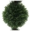 3' Artificial Cedar Double Balls In Pot (UV) - Vickerman