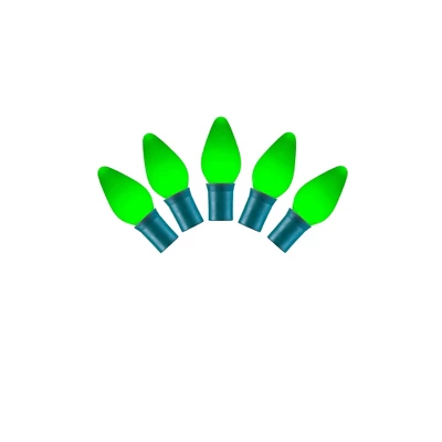 Vickerman Single Mold C7 LED Ceramic Christmas Light Set - Image 4