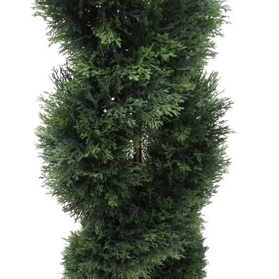 5' Artificial Cedar Double Spiral (UV) - Vickerman - Image 2