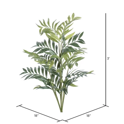 Vickerman Artificial Green Parlour Palm