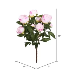 Vickerman 23" Artificial Peony Bush