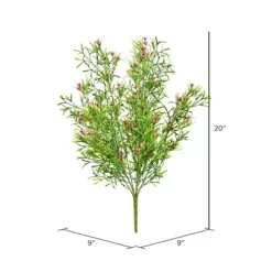 Vickerman 20" Artificial UV Coated Pink Woodruff Bush.