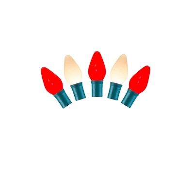 Vickerman Single Mold C7 LED Ceramic Christmas Light Set - Image 12