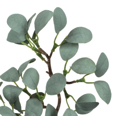 Vickerman 22" Artificial Gray Green Eucalyptus Branch, Set Of 3 - Image 3