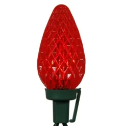 Vickerman Single Mold C9 LED Christmas Light Set 16' Green Wire Poly Bag