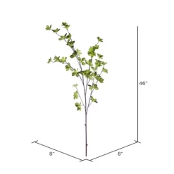 Vickerman 46" Artificial Green Leaf Spray. Includes 3 Sprays Per Pack.