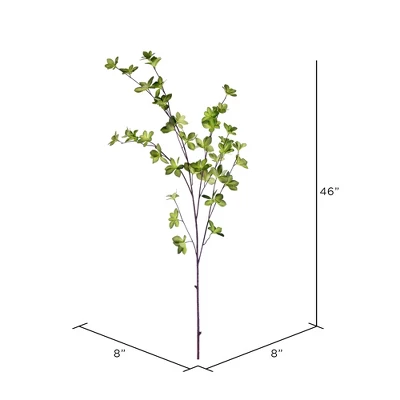 Vickerman 46" Artificial Green Leaf Spray. Includes 3 Sprays Per Pack.