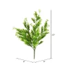 Vickerman 20" Artificial UV Coated Green Spirea Bush.
