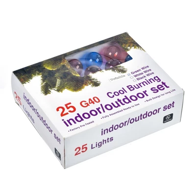 Vickerman Light Clear G40 Twinkle Christmas Light Set - Image 3