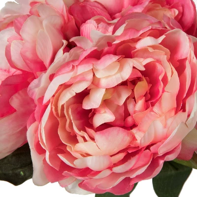 Artificial Peony Bunch (20") Pink - Vickerman - Image 5
