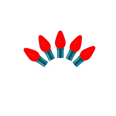 Vickerman Single Mold C7 LED Ceramic Christmas Light Set - Image 9