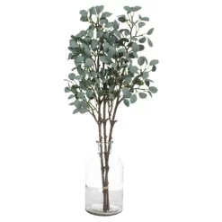 Vickerman 22" Artificial Gray Green Eucalyptus Branch, Set Of 3