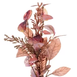 Vickerman 22" Dusty Rose Artificial Fall Eucalyptus And Berry Wreath