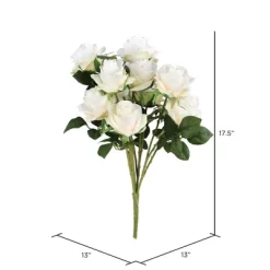 Vickerman 17.5" Artificial Rose Bush