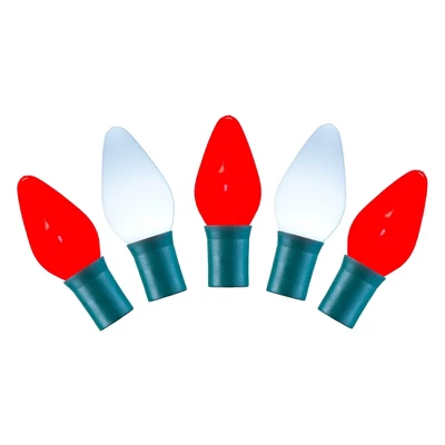 Vickerman Single Mold C7 LED Ceramic Christmas Light Set - Image 11