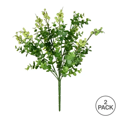 Vickerman Artificial 14.5" Money Leaf Bush - Image 2