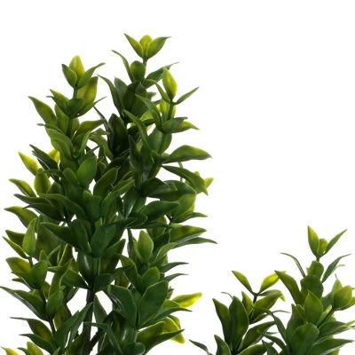 Vickerman 20" Artificial UV Coated Green Spirea Bush. - Image 2