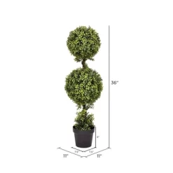 36" Artificial Boxwood In Nursery Pot (UV) - Vickerman