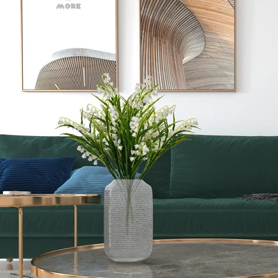 Vickerman 16" Artificial Lily Of The Valley Bush, Set Of 3 - Image 3