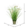 Vickerman Artificial Potted Artificial Grass And Cattails