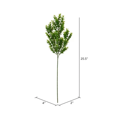Vickerman 20" Artificial UV Coated Green Spirea Bush. - Image 4