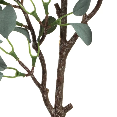 Vickerman 22" Artificial Gray Green Eucalyptus Branch, Set Of 3 - Image 4