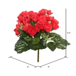 Vickerman Artificial Polyester Begonia Bush