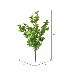 Vickerman 18" Artificial UV Coated Green Boxwood Bush.