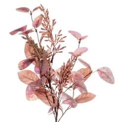 Vickerman 5' Dusty Rose Artificial Fall Eucalyptus And Berry Garland.