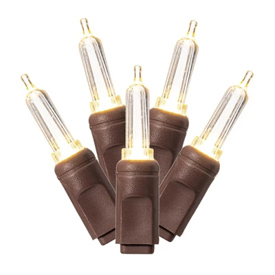 Vickerman Single Mold Italian LED Christmas Light Set Brown Wire Poly Bag - Image 3