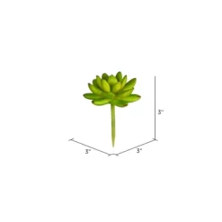 Vickerman 3" Artificial Assorted Succulent Picks, 6 Per Bag