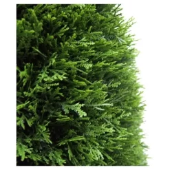 Artificial Cedar Teardrop Shaped In Pot (UV) (36") - Vickerman