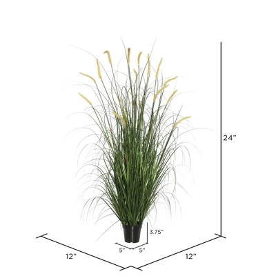 24" Artificial Grass Plant - Vickerman - Image 2