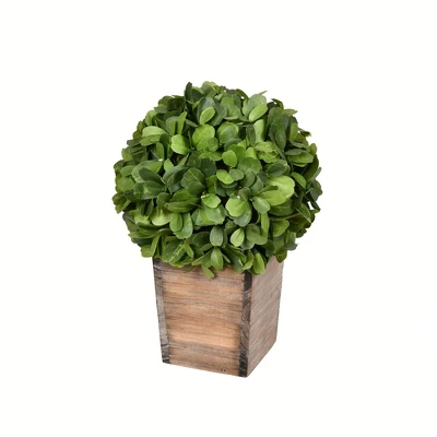 Vickerman Artificial Green Potted Boxwood Ball - Image 8